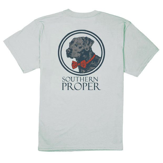 A crew neck Sketch Lab SS Tee with the words "southern proper" on a soft Peruvian cotton blend fabric.
