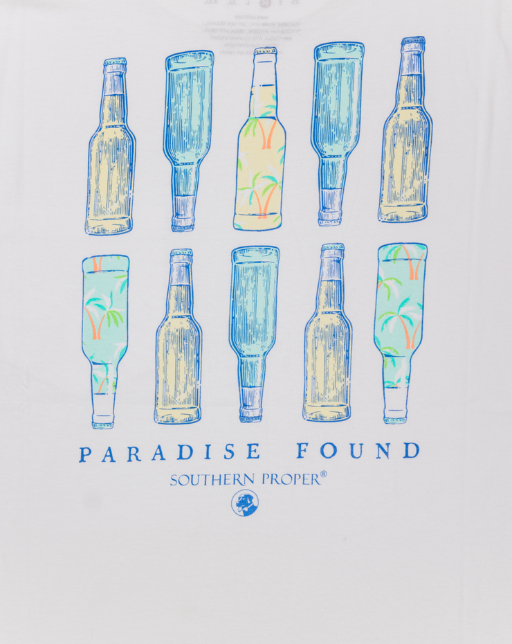 Southern Proper Paradise Found SS Tee - white.