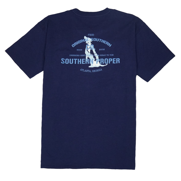Southern Proper - Original Southern Co Tee: Patriot Blue