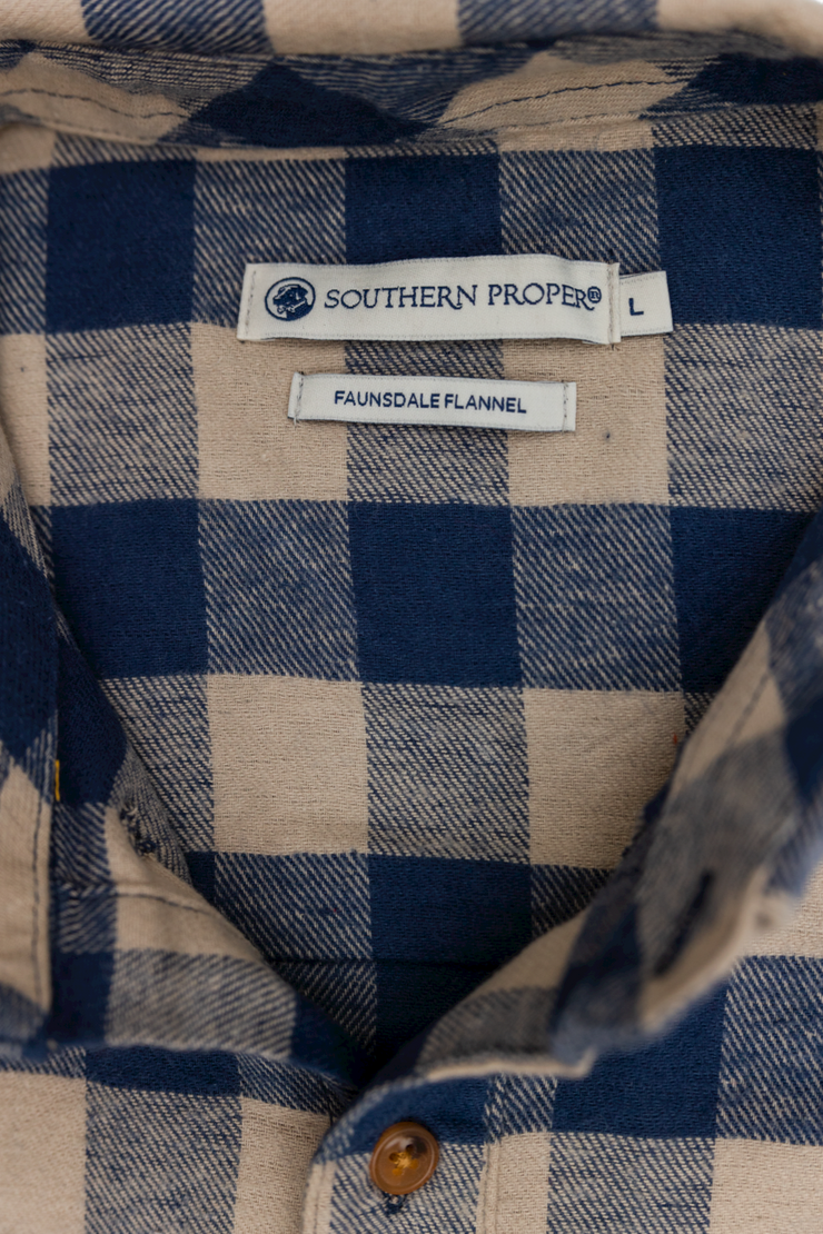 Southern Flannel - Faunsdale Navy Close 