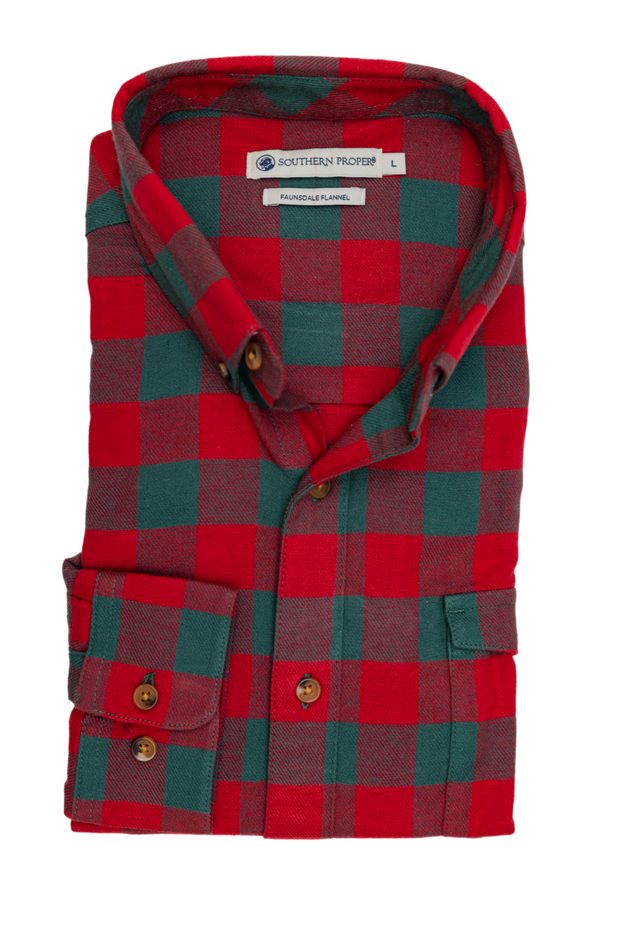 Southern Flannel - Faunsdale Pine & Cardinal