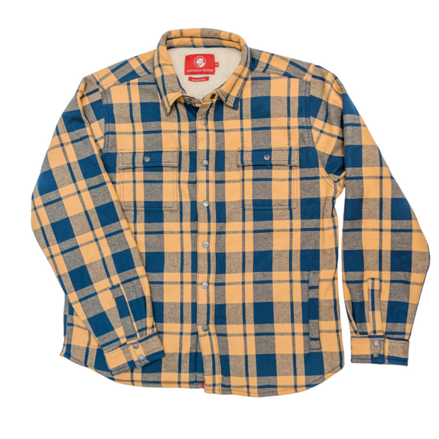 The men's yellow and blue plaid Southern Shacket.
