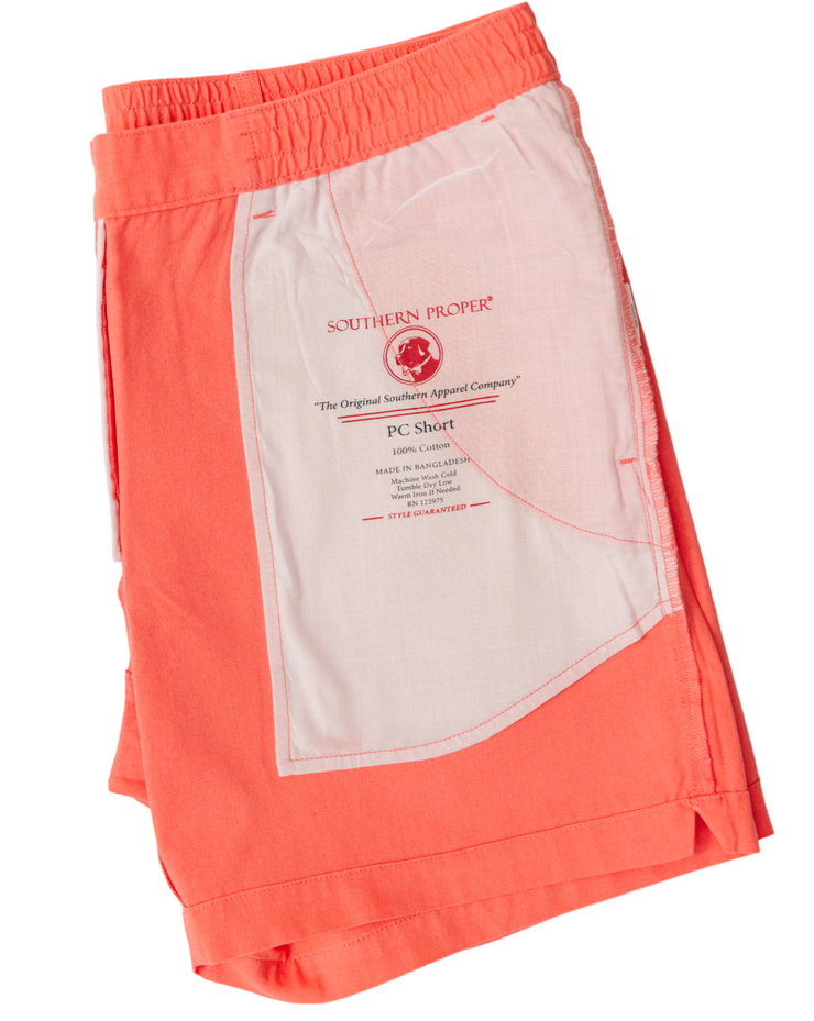 Southern Proper PC Shorts - A pair of Punch shorts with a white pocket made from Pima cotton canvas.