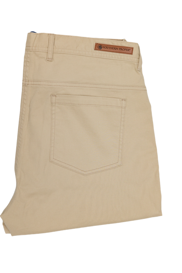 A pair of Needle Creek Five Pocket Pants with a classic straight leg on a white background.