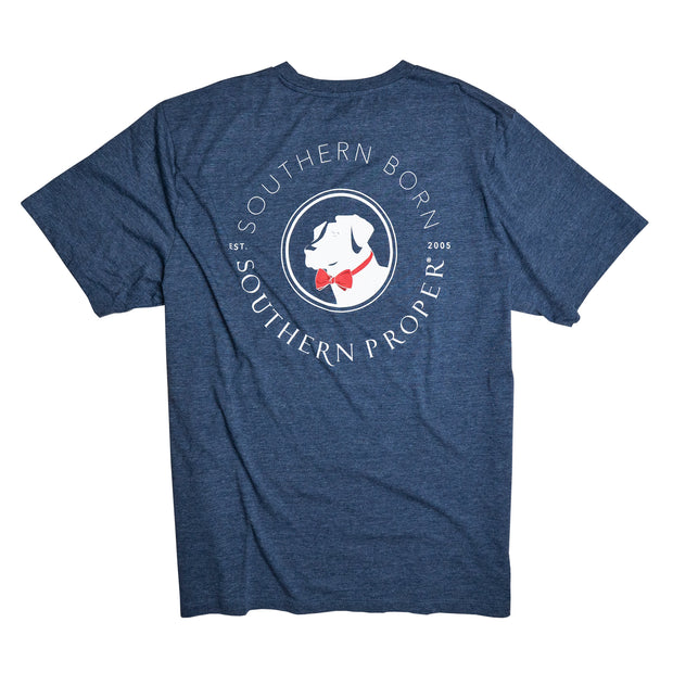 A Southern Born SS Tee with a dog on it.