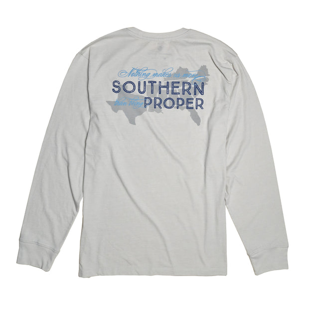 More Southern LS Tee with printed logo.