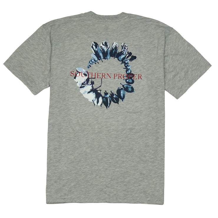 Southern Proper - Cotton Life Tee: Heather Grey