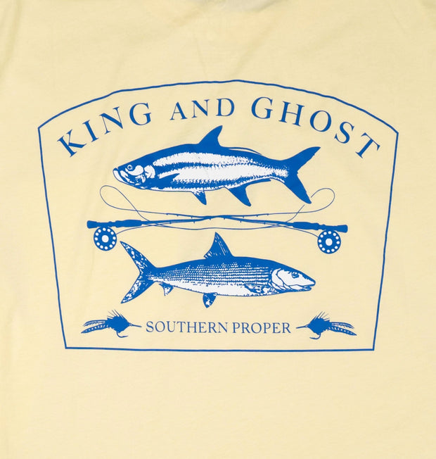 King and ghost southern proper tee. This King & Ghost SS Tee features a Printed Logo.