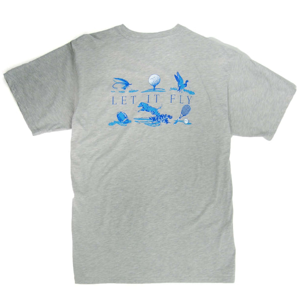 Southern Proper - Let It Fly Tee: Heather Grey