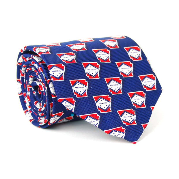 Southern Proper - Arkansas Traditional Tie: Navy