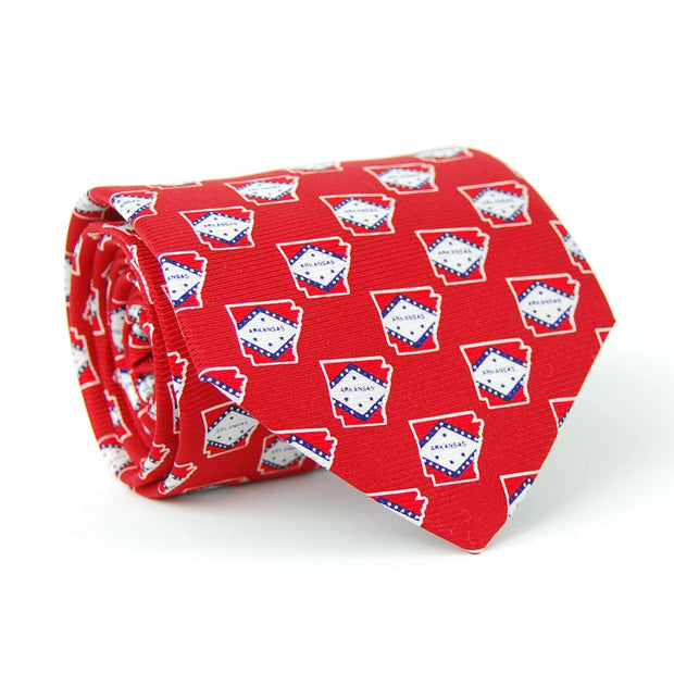 Southern Proper - Arkansas Traditional Tie: Red