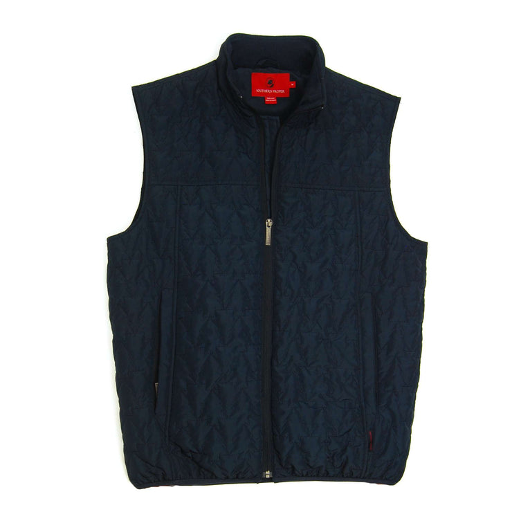 Southern Proper - Cashiers Quilted Vest - Blueberry