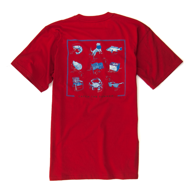 Southern Proper - Catch the Summer Tee: Proper Red