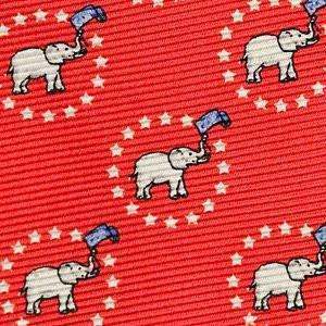 Southern Proper - Elephant with Stars Bow: Red