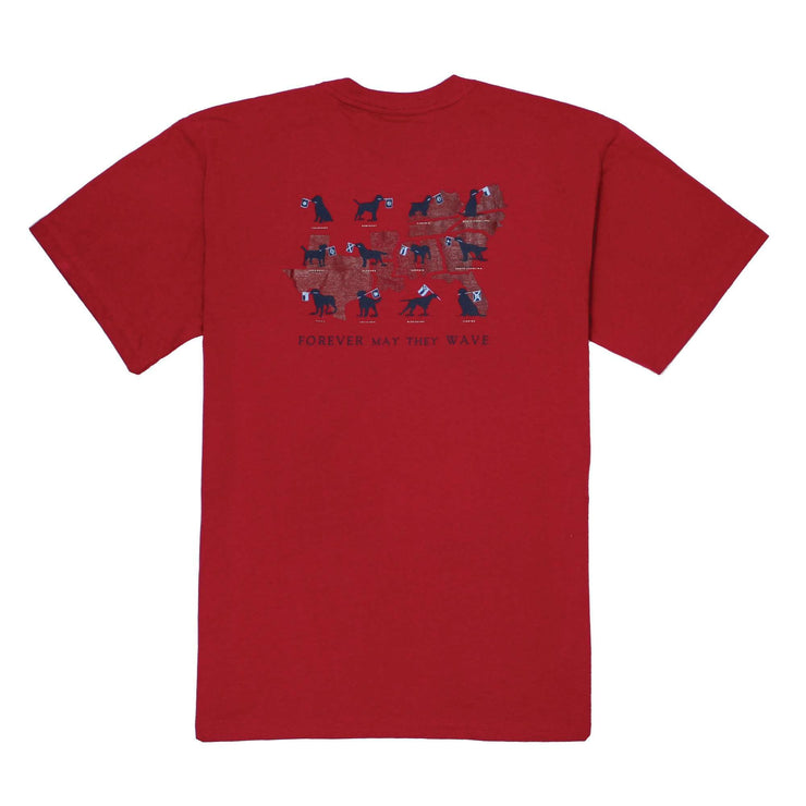 Southern Proper - Forever May They Wave Tee: Barn Red