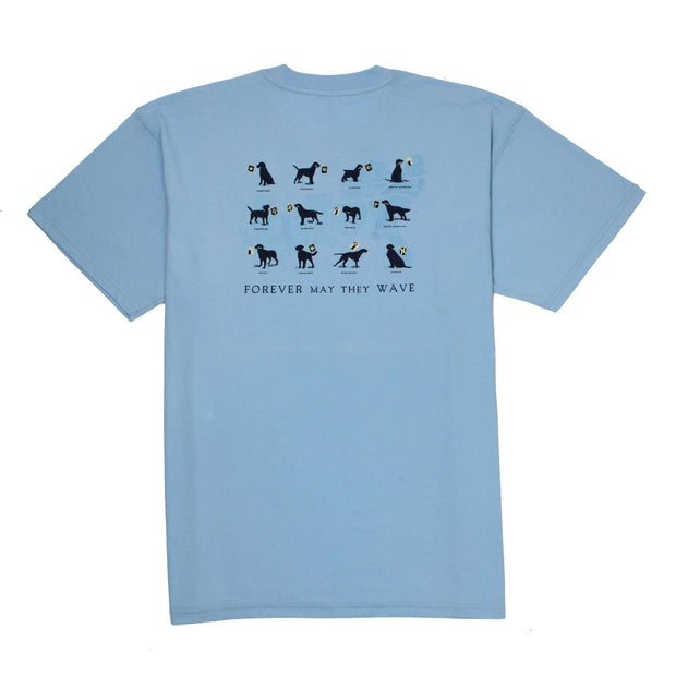 Southern Proper - Forever May They Wave Tee: Oxford Blue