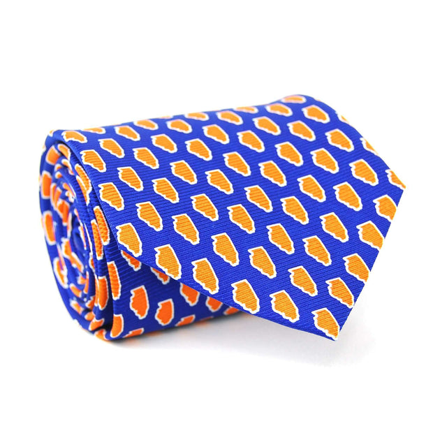 Southern Proper - Illinois Gameday Tie: Navy