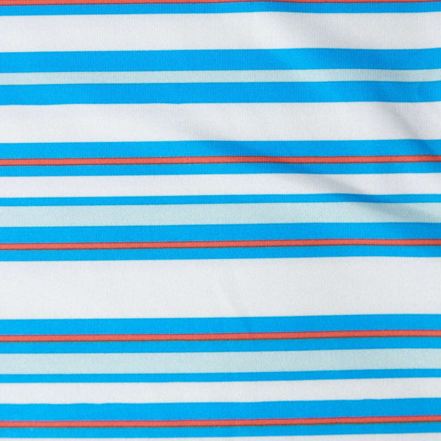 Southern Proper - Performance Polo: Sky Blue Stripe
