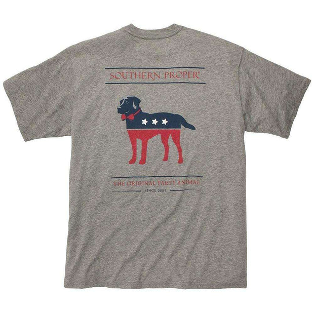 Southern Proper - Party Animal Tee: Grey